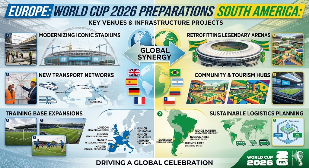 World Cup 2026 Preparations Accelerate Across Europe and South America