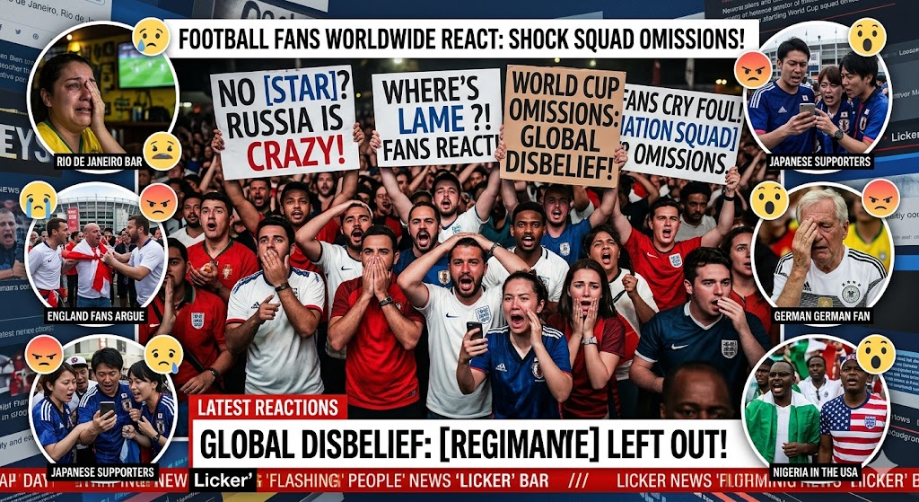 Football Fans Worldwide React to Surprising World Cup Squad Omissions