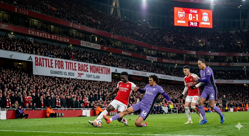 Arsenal and Liverpool Battle for Title Race Momentum in Tight Clash