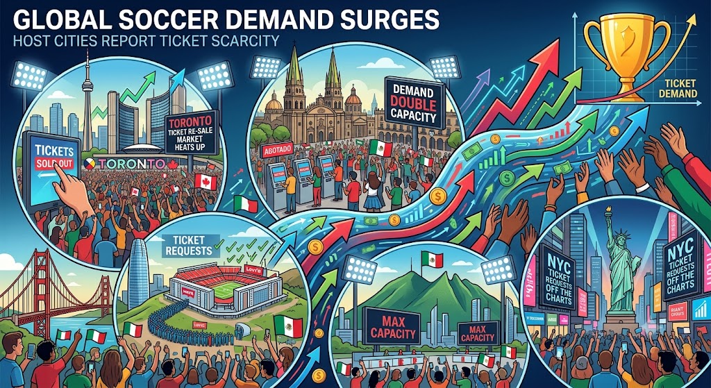 FIFA World Cup Ticket Demand Continues to Rise Across Host Cities