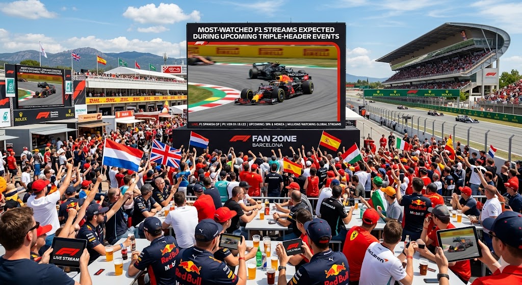 Most-Watched F1 Streams Expected During Upcoming Triple-Header Events