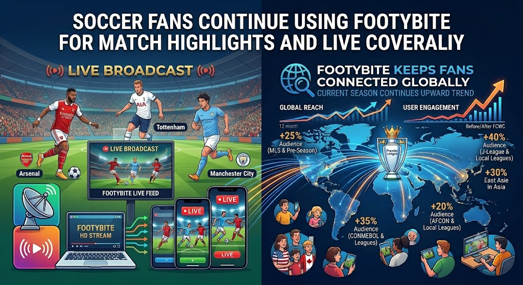Soccer Fans Continue Using Footybite for Match Highlights and Live Coverage