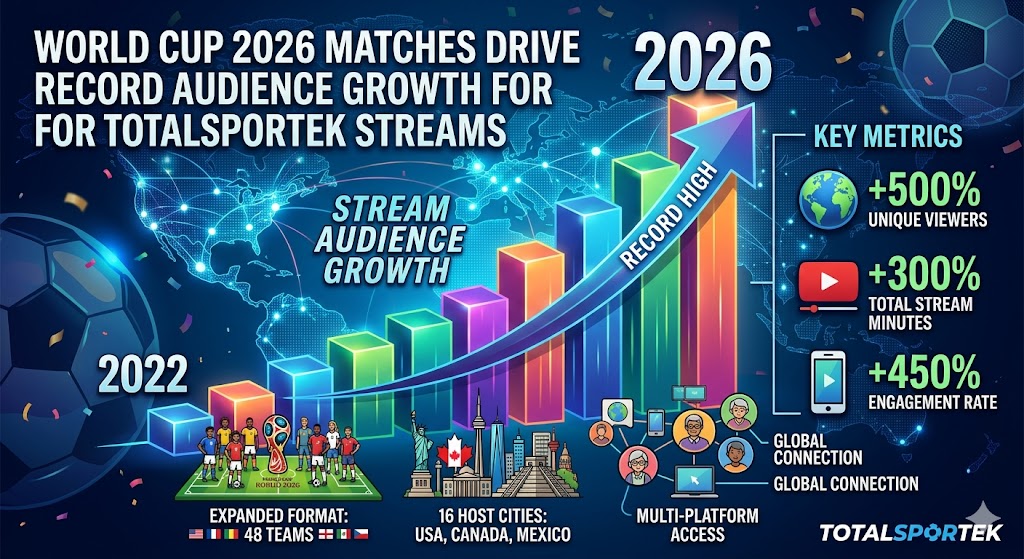 World Cup 2026 Matches Drive Record Audience Growth for TotalSportek Streams