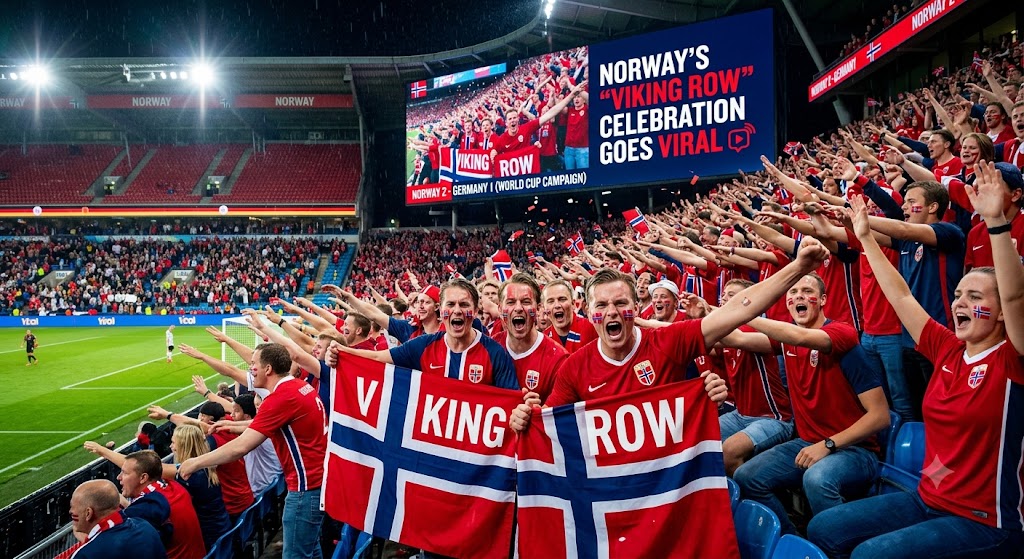 Norway’s “Viking Row” Celebration Goes Viral During World Cup Campaign
