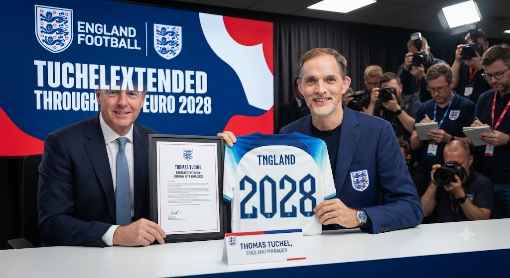 Thomas Tuchel Extends England Contract Through UEFA Euro 2028