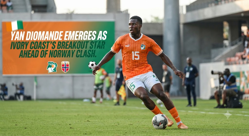 Yan Diomande Emerges as Ivory Coast’s Breakout Star Ahead of Norway Clash