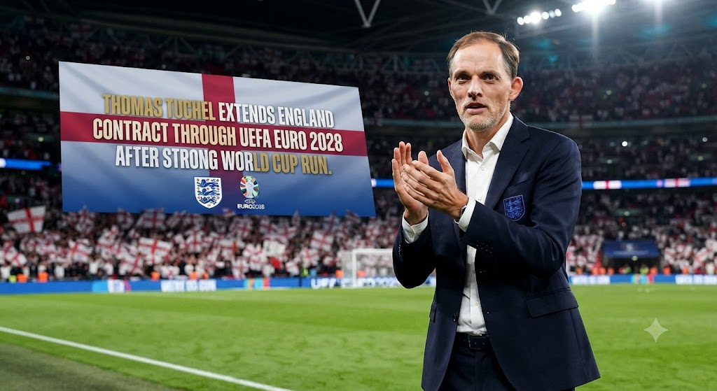 Thomas Tuchel Extends England Contract Through UEFA Euro 2028 After Strong World Cup Run