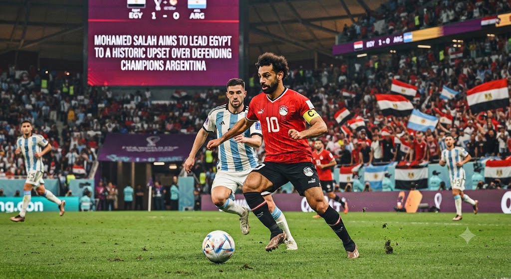 Mohamed Salah Aims to Lead Egypt to a Historic Upset Over Defending Champions Argentina