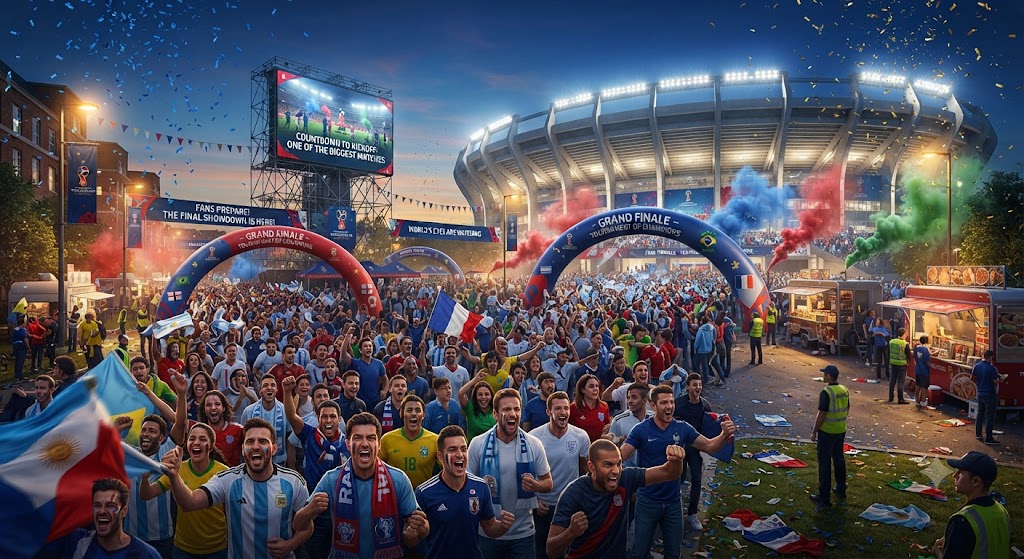 Football Fans Prepare for One of the Biggest Matches of the Tournament