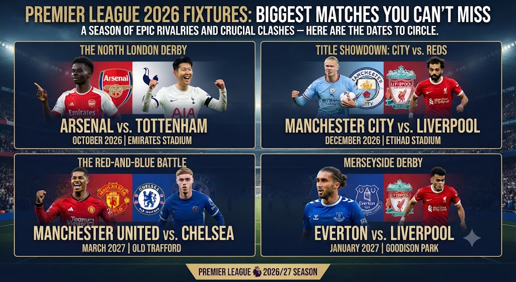 Premier League 2026 Fixtures: Biggest Matches You Can't Miss
