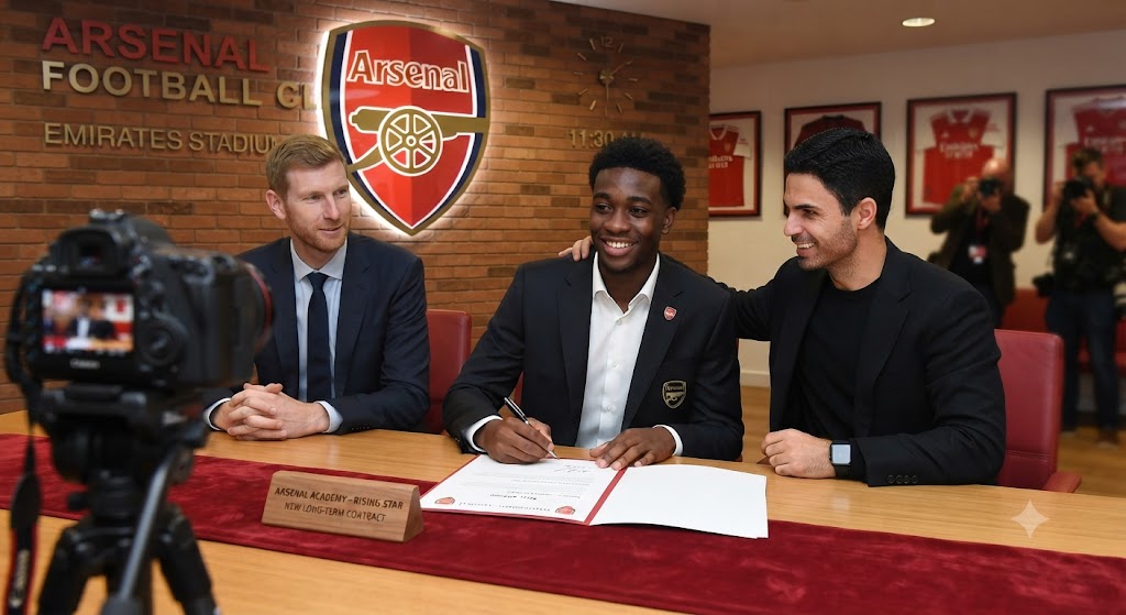 Arsenal Hand Rising Academy Star New Long-Term Contract