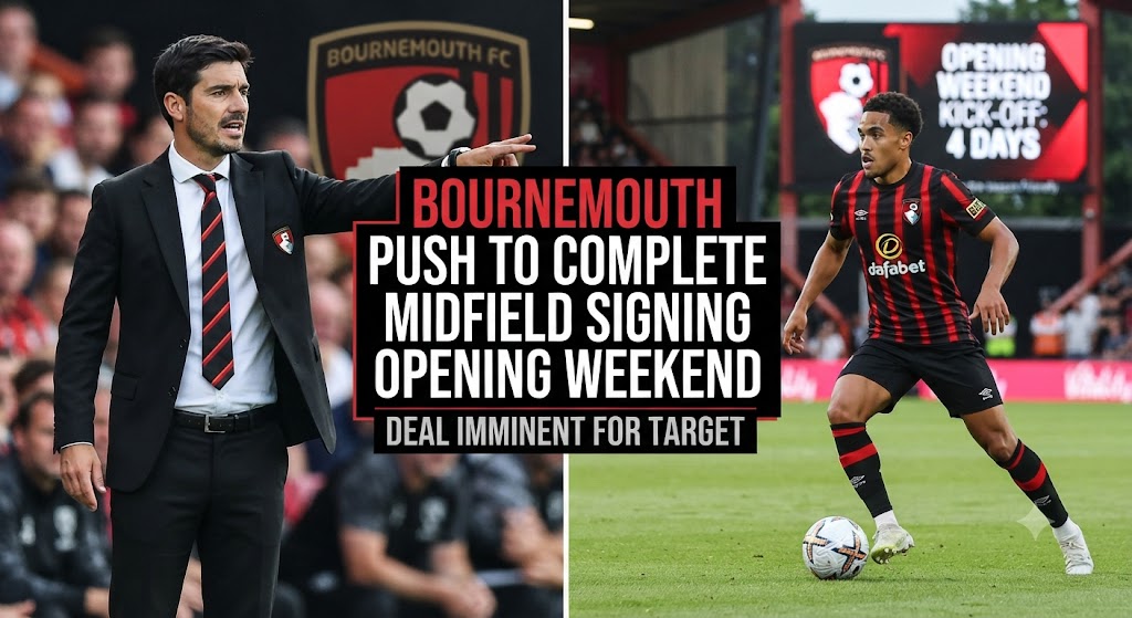Bournemouth Push to Complete Midfield Signing Before Opening Weekend