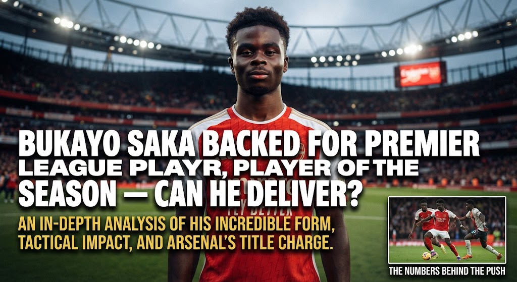 Bukayo Saka Backed for Premier League Player of the Season — Can He Deliver?