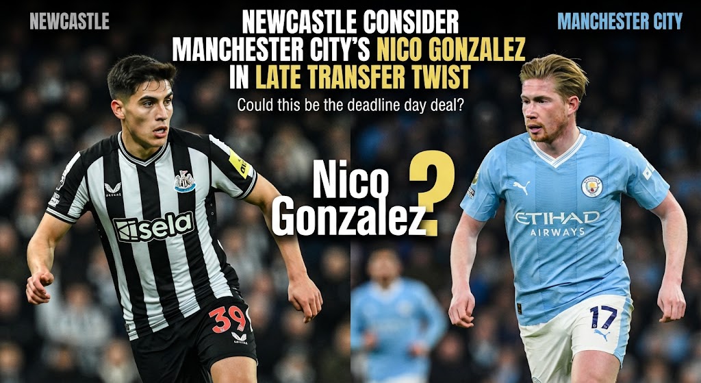 Newcastle Consider Manchester City’s Nico Gonzalez in Late Transfer Twist